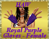 Royal Purple Gloves - F