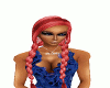 *S*braided mix red hair