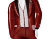 Leather suit red