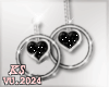 🤍 Heart Earrings