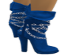 blue chained boot