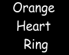orange heart ring (L)