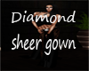 diamond sheer gown