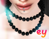 ey black pearl necklace