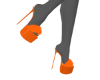 VF furry heels orange