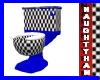 (N) Toilet Blue Checker