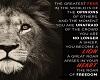 the roar of freedom quot