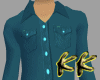 {KK} Green Button Shirt