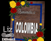 Colombia Welcome Easel
