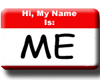 Personal NameTag Sticker