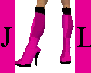(JL) pink/black Boots