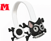M - Grey Cat Headphones