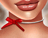 Bow Choker Red