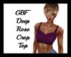 GBF~Deep Rose Crop Top