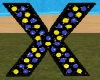lettera X blackluminoso