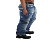 male ripped denims