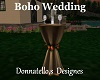 Boho wedding tall table