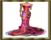 ElegantAntique Rose Gown