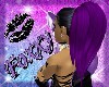 Ponytail 2 dark purple