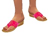 Neon Pink Flip Flops