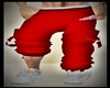 RED ADDIDAS RUNCH PANTS