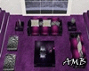 Amb.Purple srs sofa set