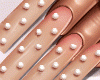 nails with pearls