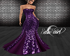 Purple Sequin Gown