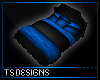 Black/Blue Poseless Bed