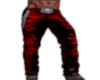 RED LEATHER MENS PANTS