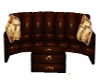 BROWN VINTAGE COUCH