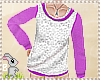!B! Lace Sweater Purple