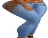 chain side laced jeans