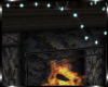 Boho Attic Fireplace