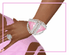 Silver & Pink Bracelets