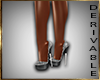 (A1)Wilma silver heels