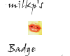 milkp's lips badge