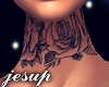~roses tat neck