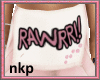 Rawrr Pink Bibs