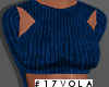 Moby Crop Sweater- Blue