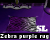 Zebra Purple Rug 