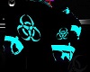 -x- toxic neon top