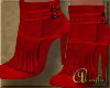 RED SUEDE BOOTS