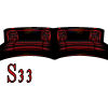 S33 Red N Black Couche