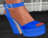 Raina Blue Floral Heels