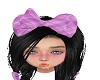 pink plaid hairbow