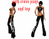 Goth cross jeans and top