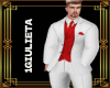SUIT TERNO WHITE RED