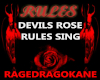 DEVILS ROSE RULE SIGN