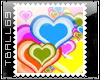 Hearts Colored Big Stamp